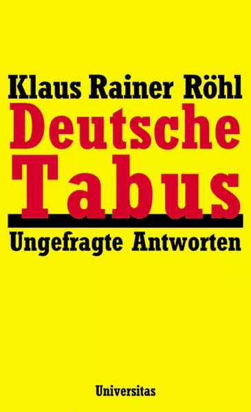 Cover: Deutsche Tabus