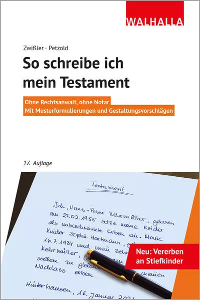 So schreibe ich mein Testament