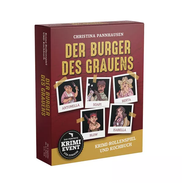 Der Burger des Grauens. Krimidinner-Rollenspiel und Kochbuch. Für 6 Spieler ab 12 Jahren.</a>