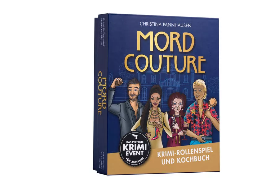 Mord Couture. Krimi-Rollenspiel und Kochbuch. Das perfekte Krimi-Event für Zuhause. Für 6 Spieler ab 12 Jahren</a>