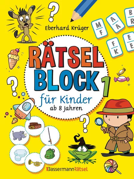 Cover: Rätselblock 1 für Kinder ab 8 Jahren