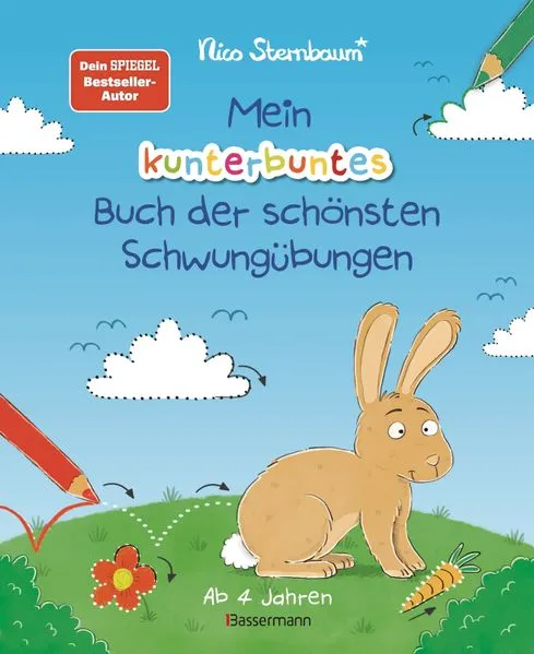 Mein kunterbuntes Buch der schönsten Schwungübungen. Schreibvorbereitung für Kindergarten, Vorschule und Grundschule. Ab 4 Jahre