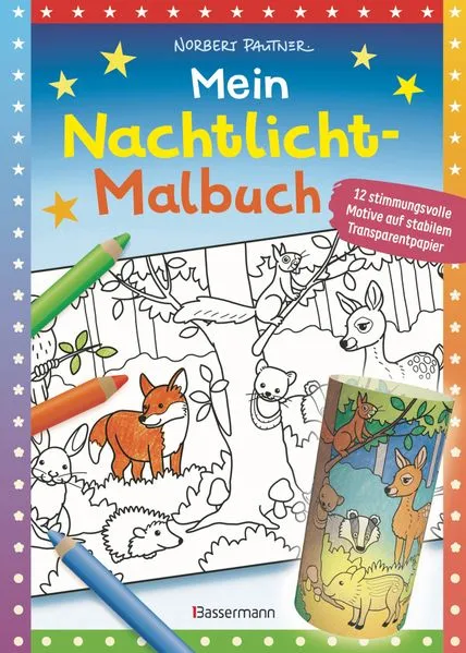 Cover: Mein Nachtlicht-Malbuch. Nachtlichter selber machen. Ab 4 Jahren