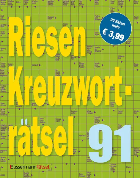 Cover: Riesen-Kreuzworträtsel 91 (5 Exemplare à 3,99 €)