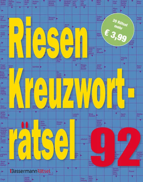 Cover: Riesen-Kreuzworträtsel 92 (5 Exemplare à 3,99 €)