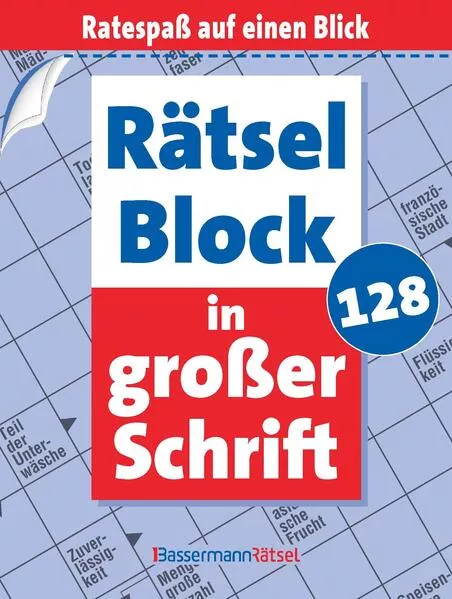 Rätselblock in großer Schrift 128 (5 Exemplare à 2,99 €)