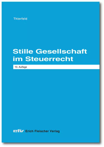 Cover: Stille Gesellschaft im Steuerrecht
