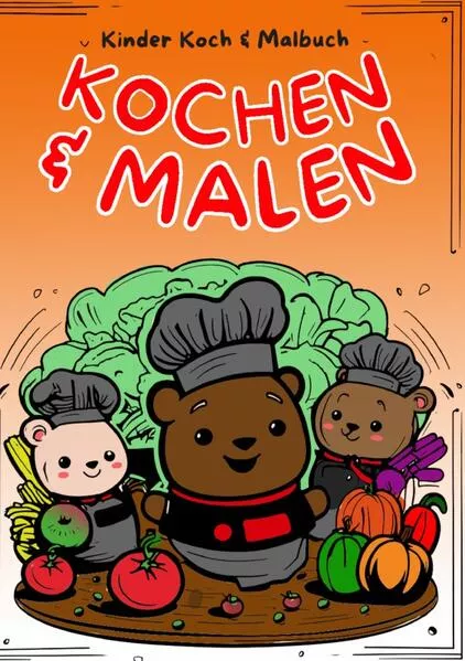 Cover: Kinderkoch & Malbuch - Kochen & Malen