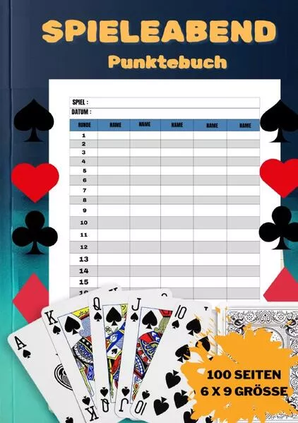 Cover: SPIELEABEND | Punktebuch | Spielebuch | Notizbuch