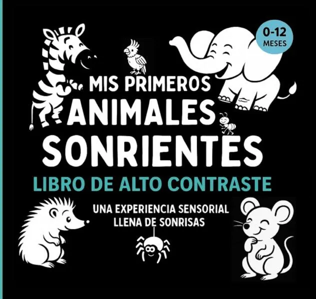 Mi primer libro de contrastes de animales sonrientes