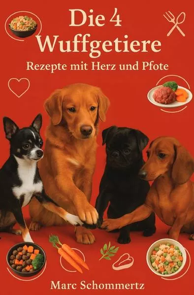 Die 4 Wuffgetiere - Rezepte mit Herz und Pfote