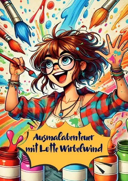 Cover: Ausmalabenteuer mit Lotte Wirbelwind