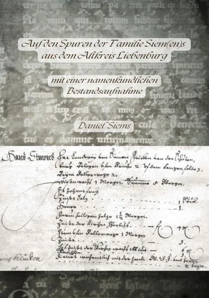 Cover: Auf den Spuren der Familie Siem(en)s aus dem Altkreis Liebenburg