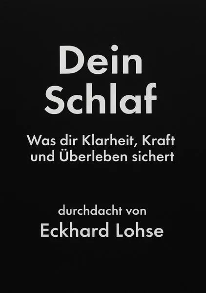Cover: Dein Schlaf