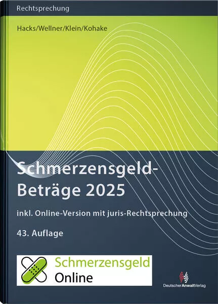 Cover: SchmerzensgeldBeträge 2025 (Buch mit Online-Zugang)