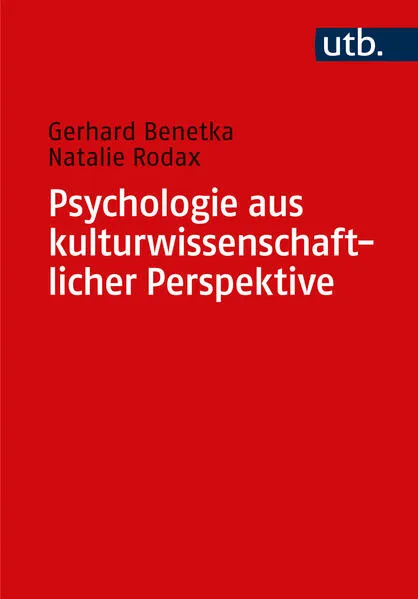 Cover: Psychologie aus kulturwissenschaftlicher Perspektive
