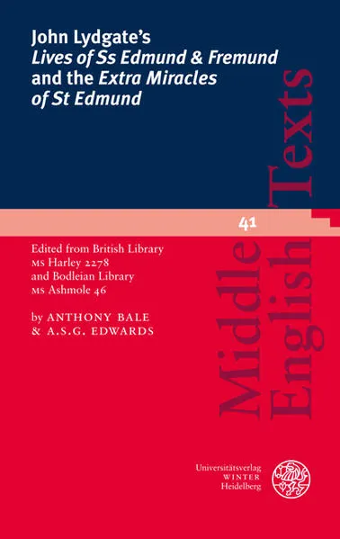 Cover: John Lydgate´s 'Lives of Ss Edmund & Fremund' and the 'Extra Miracles of St Edmund'