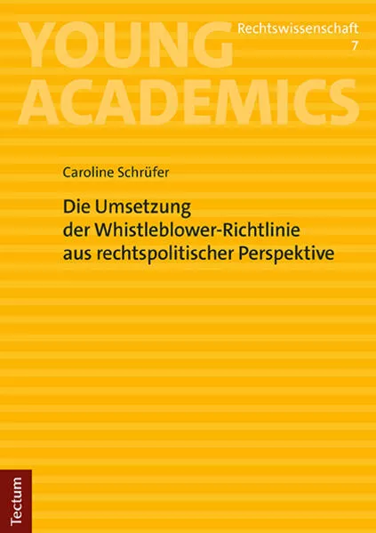 Die Umsetzung der Whistleblower-Richtlinie aus rechtspolitischer Perspektive</a>