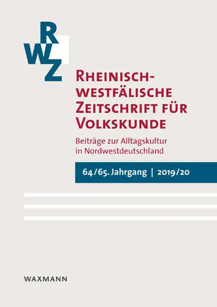 Cover: Rheinisch-westfälische Zeitschrift für Volkskunde 64/65 (2019/20)