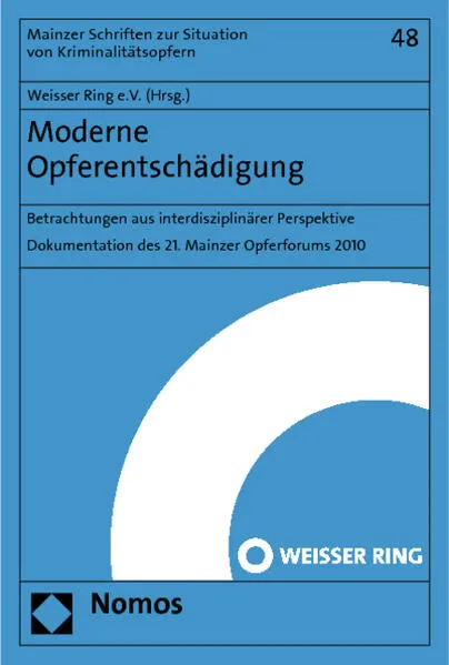Cover: Moderne Opferentschädigung