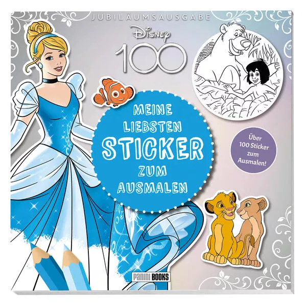 Cover: Disney 100: Meine liebsten Sticker zum Ausmalen
