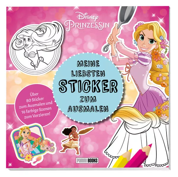Cover: Disney Prinzessin: Meine liebsten Sticker zum Ausmalen