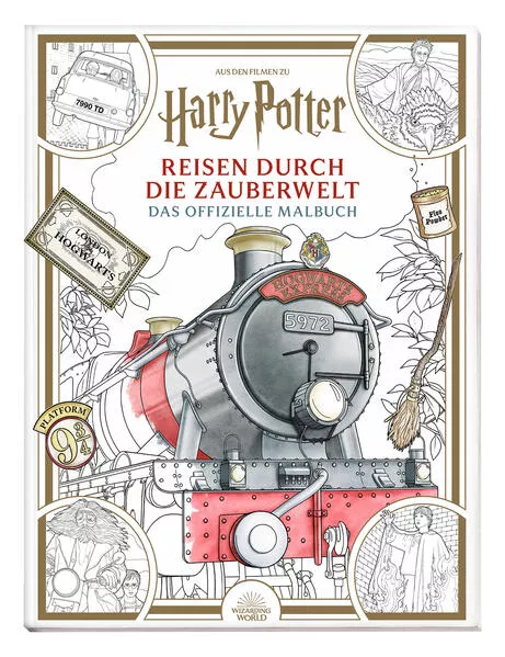 Aus den Filmen zu Harry Potter: Reisen durch die Zauberwelt - Das offizielle Malbuch