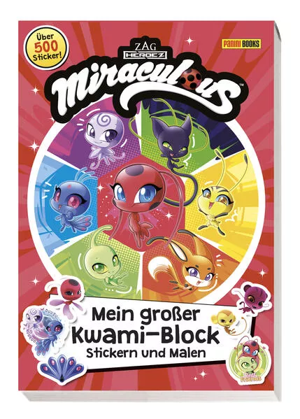 Cover: Miraculous: Mein großer Kwami-Block - Stickern und Malen