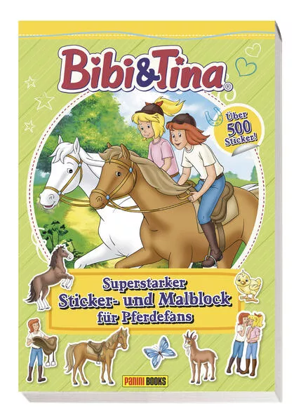 Cover: Bibi & Tina: Superstarker Sticker- und Malblock für Pferdefans