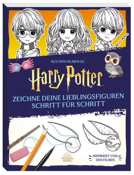 Cover: Aus den Filmen zu Harry Potter: Zeichne deine Lieblingsfiguren Schritt für Schritt