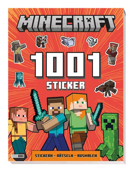 Minecraft: 1001 Sticker: Stickern – Rätseln – Ausmalen</a>