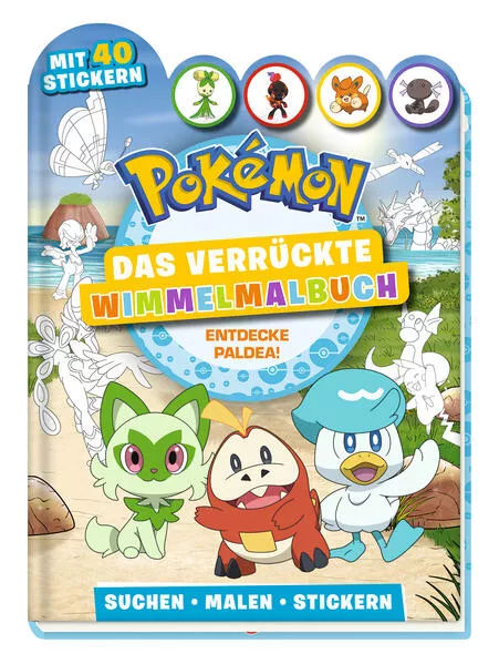 Pokémon: Das verrückte Wimmelmalbuch - Entdecke Paldea!