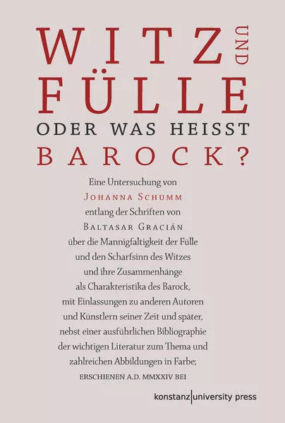 Witz und Fülle. Oder was heißt barock?