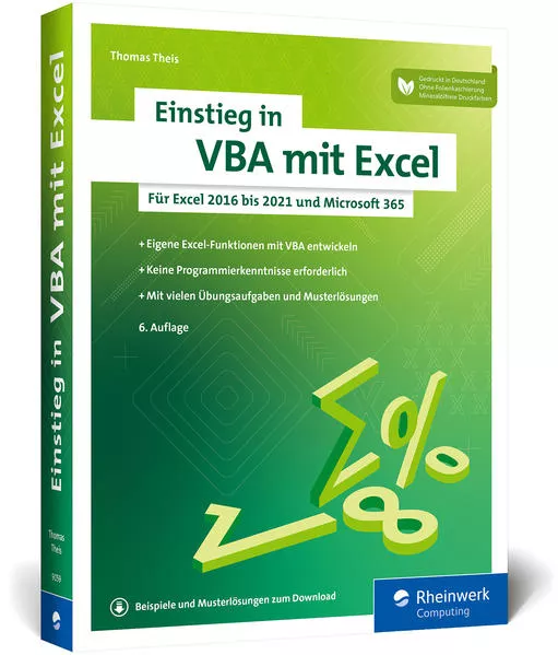 Cover: Einstieg in VBA mit Excel