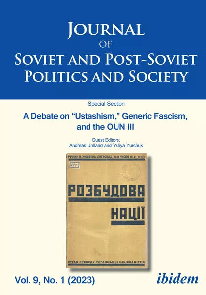 Cover: Journal of Soviet and Post-Soviet Politics and Society