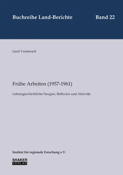 Cover: Frühe Arbeiten (1957-1961)