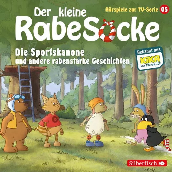Cover: Die Sportskanone, Der Honigmond, Der sprechende Busch (Der kleine Rabe Socke - Hörspiele zur TV Serie 5)
