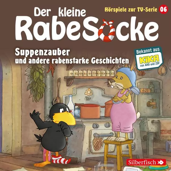 Cover: Suppenzauber, Gestrandet, Die Ringelsocke ist futsch! (Der kleine Rabe Socke - Hörspiele zur TV Serie 6)