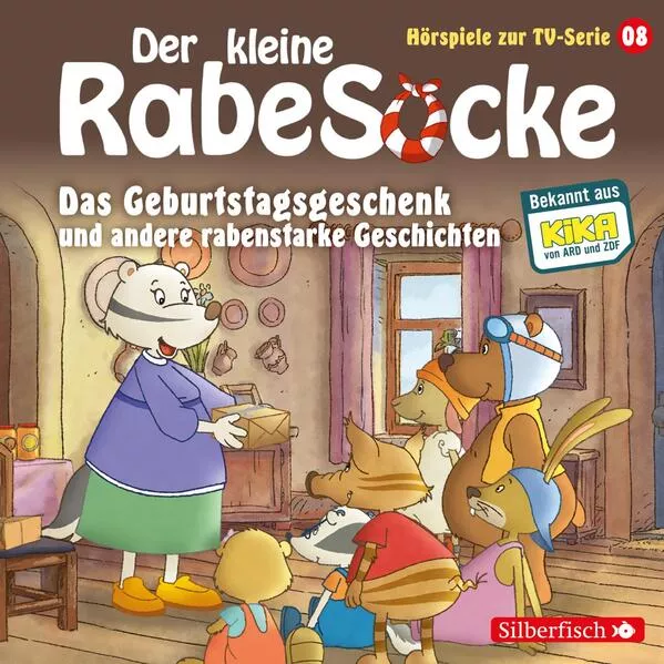 Cover: Das Geburtstagsgeschenk, Das Superfernrohr, Der Erfinderwettbewerb (Der kleine Rabe Socke - Hörspiele zur TV Serie 8)