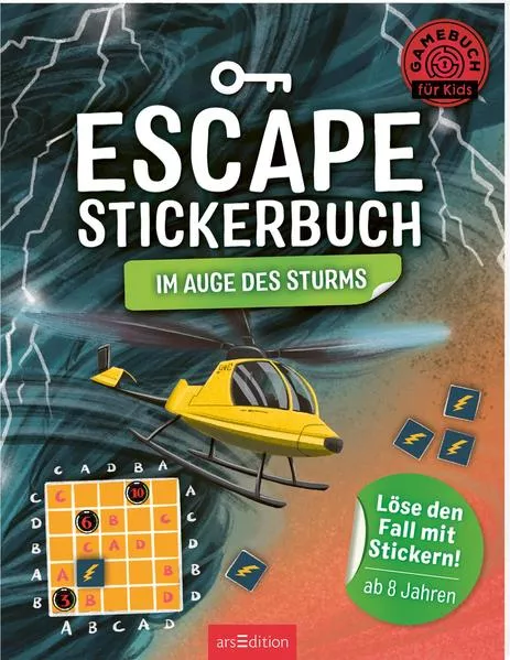 Cover: Escape-Stickerbuch – Im Auge des Sturms
