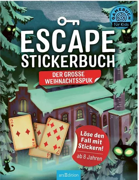 Cover: Escape-Stickerbuch – Der große Weihnachtsspuk
