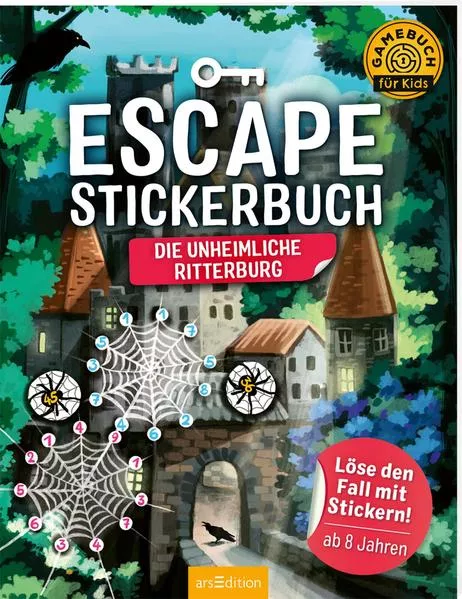 Cover: Escape-Stickerbuch – Die unheimliche Ritterburg