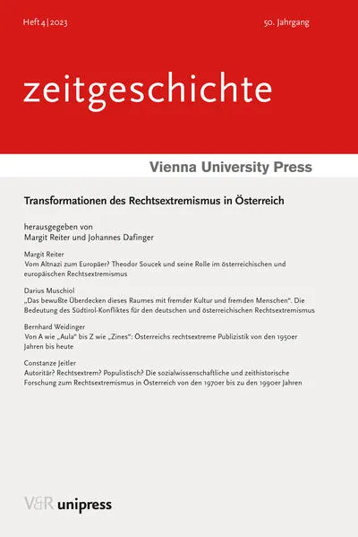 Cover: Transformationen des Rechtsextremismus in Österreich