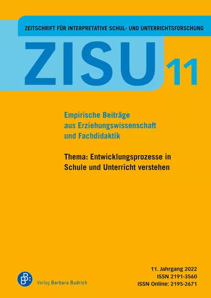 Cover: ZISU – Zeitschrift für interpretative Schul- und Unterrichtsforschung