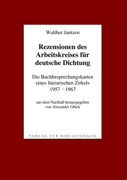 Cover: Rezensionen des Arbeitskreises für deutsche Dichtung
