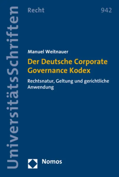 Cover: Der Deutsche Corporate Governance Kodex