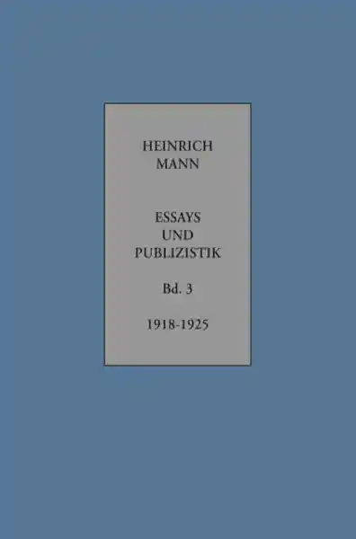 Cover: Essays und Publizistik