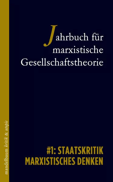 Cover: Jahrbuch für marxistische Gesellschaftstheorie
