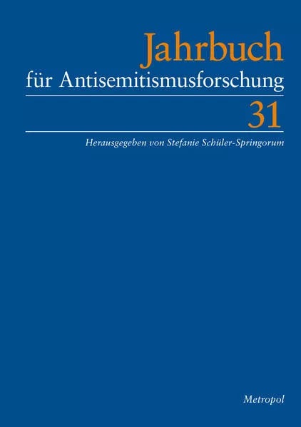 Cover: Jahrbuch für Antisemitismusforschung 31 (2022)