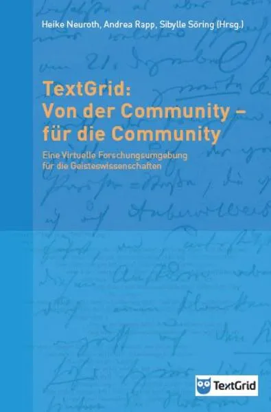 Cover: TextGrid: Von der Community – für die Community
